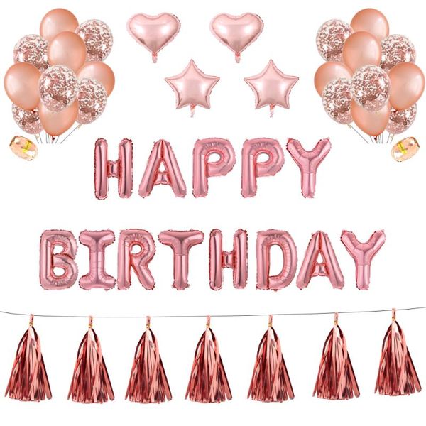 party decoration 1 set rose gold happy birthday letter foil bolloon wedding globes baby shower anniversary decors supplies
party decoration 1 set rose gold happy birthday letter foil bolloon wedding globes baby shower anniversary decors supplies