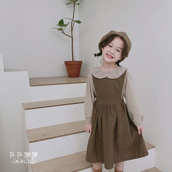 girls suit doll plaid shirt back dress spring clothes new childrens clothes two pieces set kids costume, Red;yellow
girls suit doll plaid shirt back dress spring clothes new childrens clothes two pieces set kids costume, Red;yellow