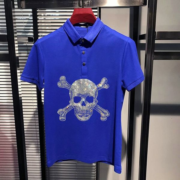 men's t-shirts harajuku male polo super cotton tissue strass skull lapel stylist hair short sleeve point quickly send 6rc1, White;black
men's t-shirts harajuku male polo super cotton tissue strass skull lapel stylist hair short sleeve point quickly send 6rc1, White;black