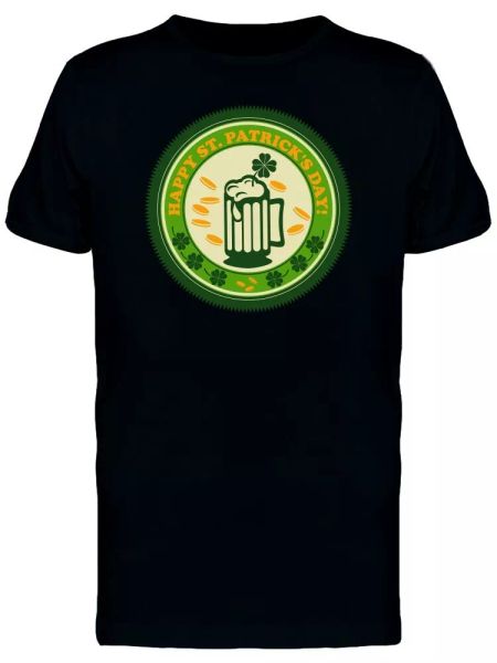 st patricks day cool beer mug men's tee -image by shutterstock, White;black
st patricks day cool beer mug men's tee -image by shutterstock, White;black