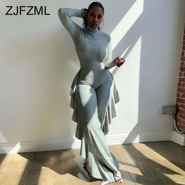 ruffles patchwork plus size wide leg overall for women turtleneck one piece bodysuits long sleeve loose causal jumpsuits women's & romp, Black;white
ruffles patchwork plus size wide leg overall for women turtleneck one piece bodysuits long sleeve loose causal jumpsuits women's & romp, Black;white