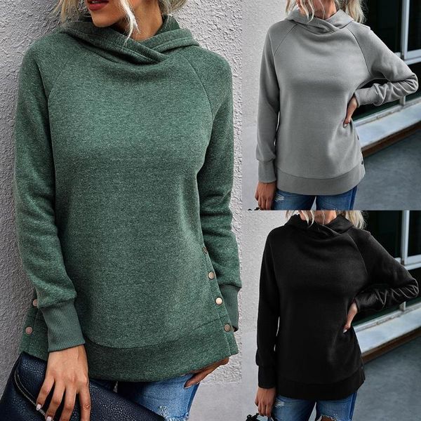 women's hoodies & sweatshirts woman's solid color hoodie long sleeve split buttons hem sweatshirt warm oversized women pullovers 2, Black
women's hoodies & sweatshirts woman's solid color hoodie long sleeve split buttons hem sweatshirt warm oversized women pullovers 2, Black