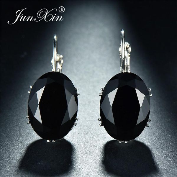 hoop & huggie vintage black stone big oval earrings for women multicolor zircon engagement antique silver color wedding, Golden;silver
hoop & huggie vintage black stone big oval earrings for women multicolor zircon engagement antique silver color wedding, Golden;silver