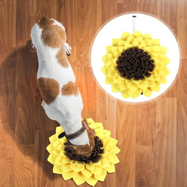 sunflower shape dog slow eating mat sniffing pet feed training blanket kennels & pens
sunflower shape dog slow eating mat sniffing pet feed training blanket kennels & pens
