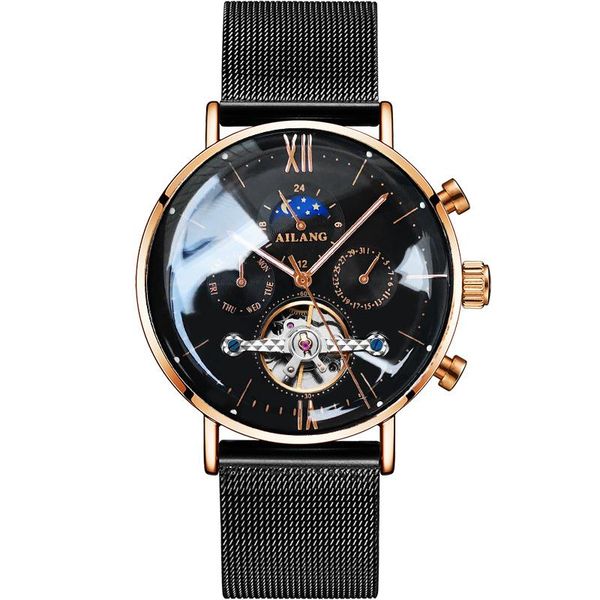 wristwatches ailang fully automatic mechanical watch waterproof tourbillon multifunctional anti scratch mirror 24 hours dial moon phase 8613, Slivery;brown
wristwatches ailang fully automatic mechanical watch waterproof tourbillon multifunctional anti scratch mirror 24 hours dial moon phase 8613, Slivery;brown
