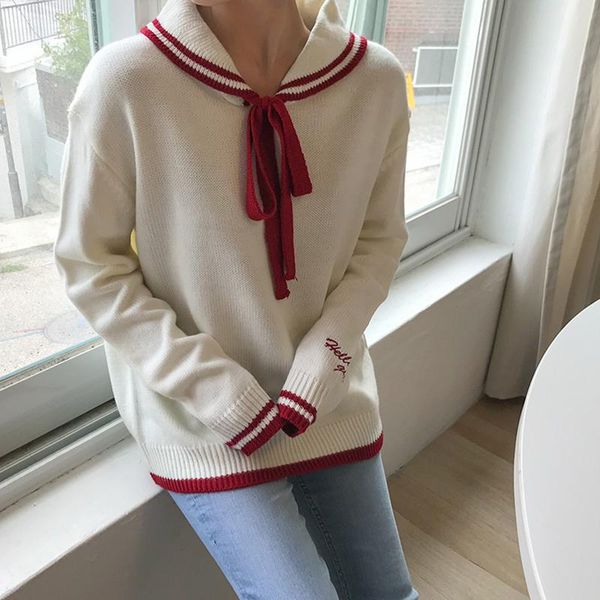 women's sweaters cute women fall harajuku kawaii sailor collar jumper indie lace-up long sleeve sweater woman winter pullover white, White;black
women's sweaters cute women fall harajuku kawaii sailor collar jumper indie lace-up long sleeve sweater woman winter pullover white, White;black