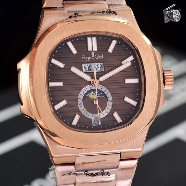 wristwatches automatic mechanical men watch sapphire daydate transparent rose gold moonphase black dual time, Slivery;brown
wristwatches automatic mechanical men watch sapphire daydate transparent rose gold moonphase black dual time, Slivery;brown
