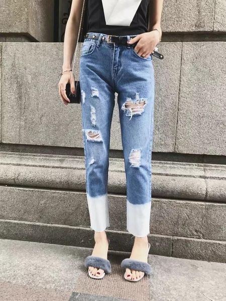 women's jeans vintage hole korean denim womens destroyed loose high waisted pants stretch casual harajuku boyfriend, Blue
women's jeans vintage hole korean denim womens destroyed loose high waisted pants stretch casual harajuku boyfriend, Blue