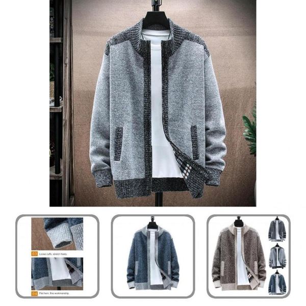 men's jackets anti-shrink fabulous stand collar zipper men jacket quick dry winter coat for home, Black;brown
men's jackets anti-shrink fabulous stand collar zipper men jacket quick dry winter coat for home, Black;brown