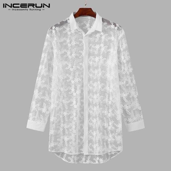 fashion men mesh shirt transparent lapel long sleeve button blouse streetwear embroidered party nightclub camisas men's casual shirts, White;black
fashion men mesh shirt transparent lapel long sleeve button blouse streetwear embroidered party nightclub camisas men's casual shirts, White;black