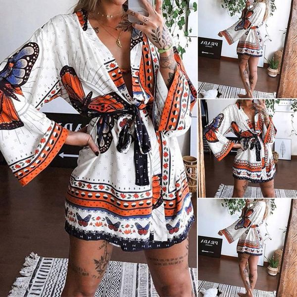 casual dresses women summer deep v neck butterfly print dress self-tie knot flare sleeve female short party vestidos 2021, Black;gray
casual dresses women summer deep v neck butterfly print dress self-tie knot flare sleeve female short party vestidos 2021, Black;gray