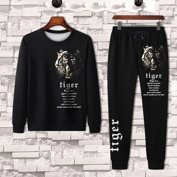 tiger head autumn winter men tracksuit long sleeve sweater pants 2 piece fashion sports 3d printing suit mens clothes trend, Gray
tiger head autumn winter men tracksuit long sleeve sweater pants 2 piece fashion sports 3d printing suit mens clothes trend, Gray