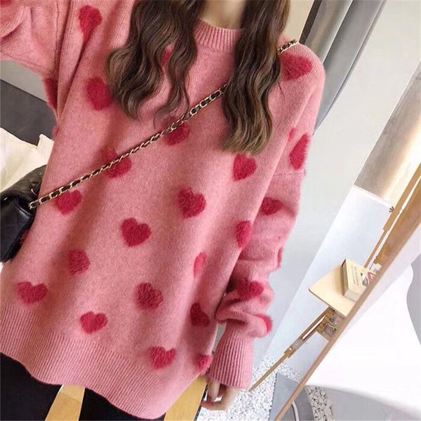 women's sweaters suéter jaqueta solta feminina, outono inverno amor pulôver manga comprida estilo preguiçoso rede vermelha estilosa ret, White;black
women's sweaters suéter jaqueta solta feminina, outono inverno amor pulôver manga comprida estilo preguiçoso rede vermelha estilosa ret, White;black