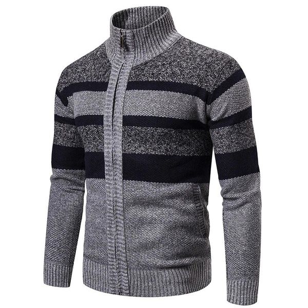 men's sweaters vintage knitting cardigan men zipper sweater coats autumn winter stripe printing turtleneck jackets man, White;black
men's sweaters vintage knitting cardigan men zipper sweater coats autumn winter stripe printing turtleneck jackets man, White;black