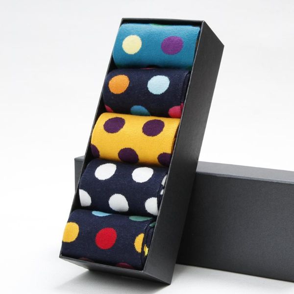 men's socks fashion casual happy business dress cotton breathable deodorant polka dot male, Black
men's socks fashion casual happy business dress cotton breathable deodorant polka dot male, Black