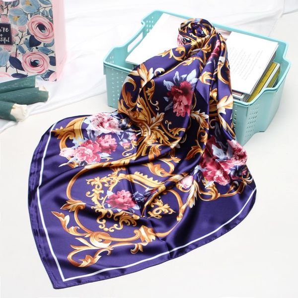 scarves 90*90cm silk flower women foulard square head hijab scarf ladies satiny shawl wrap muffler pareo female poncho, Blue;gray
scarves 90*90cm silk flower women foulard square head hijab scarf ladies satiny shawl wrap muffler pareo female poncho, Blue;gray
