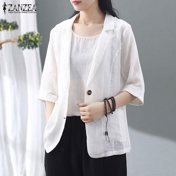 fashion solid blazers women's autumn jackets zanzea 2021 office lady single button blazer female tunic plus size coats casaco suits &, White;black
fashion solid blazers women's autumn jackets zanzea 2021 office lady single button blazer female tunic plus size coats casaco suits &, White;black