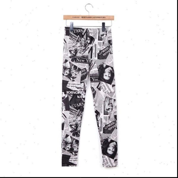 classic retro newspaper beautiful womens legging printed casual ankle length elastic tights workout party slim pants, Black
classic retro newspaper beautiful womens legging printed casual ankle length elastic tights workout party slim pants, Black