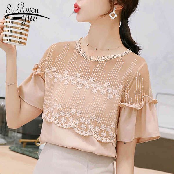 blusas summer fashion korean style women blouses o-neck spliced lace shirts sweet floral shirt lady' 8611 50 210427, White
blusas summer fashion korean style women blouses o-neck spliced lace shirts sweet floral shirt lady' 8611 50 210427, White