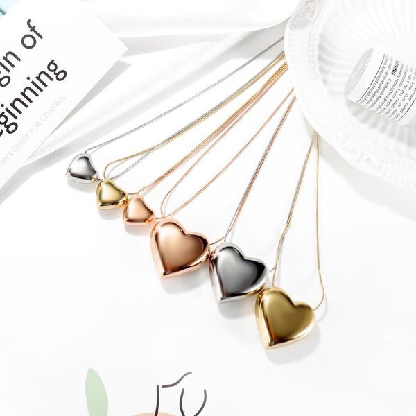 pendant necklaces elegant fashion trend three-dimensional peach heart clavicle chain personality simple temperament necklacalee, Silver
pendant necklaces elegant fashion trend three-dimensional peach heart clavicle chain personality simple temperament necklacalee, Silver