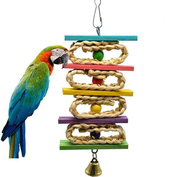 other bird supplies parrot chew bite toy bell weaving colorful wood bead climbing tool hanging pet random color
other bird supplies parrot chew bite toy bell weaving colorful wood bead climbing tool hanging pet random color