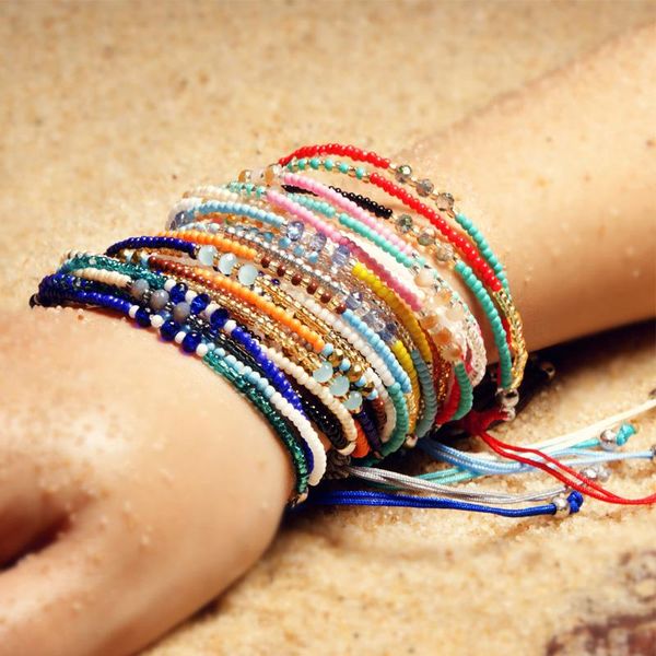 charm bracelets bohemian rainbow beaded anklet bracelet bangles for women adjustable colorful anklets barefoot sandals on foot ankle jewelry, Golden;silver
charm bracelets bohemian rainbow beaded anklet bracelet bangles for women adjustable colorful anklets barefoot sandals on foot ankle jewelry, Golden;silver