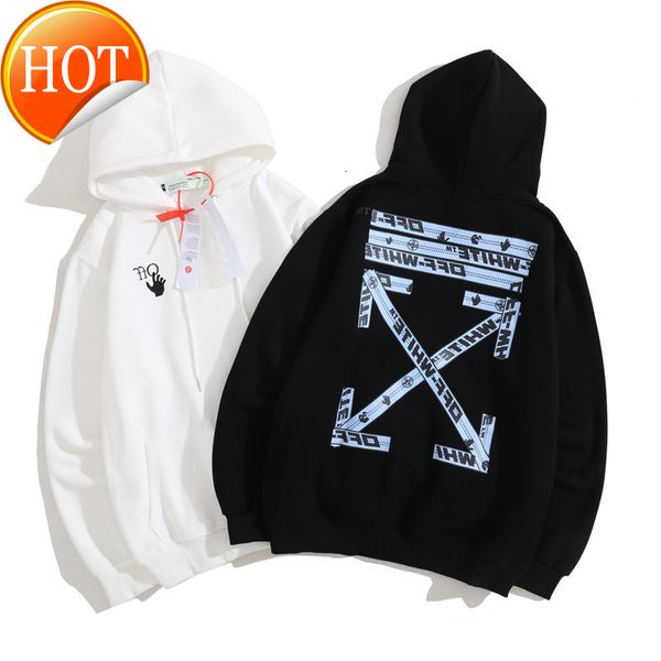 off autumn and new winter style white static line printed arrstyle hooded plush sweater, Black
off autumn and new winter style white static line printed arrstyle hooded plush sweater, Black