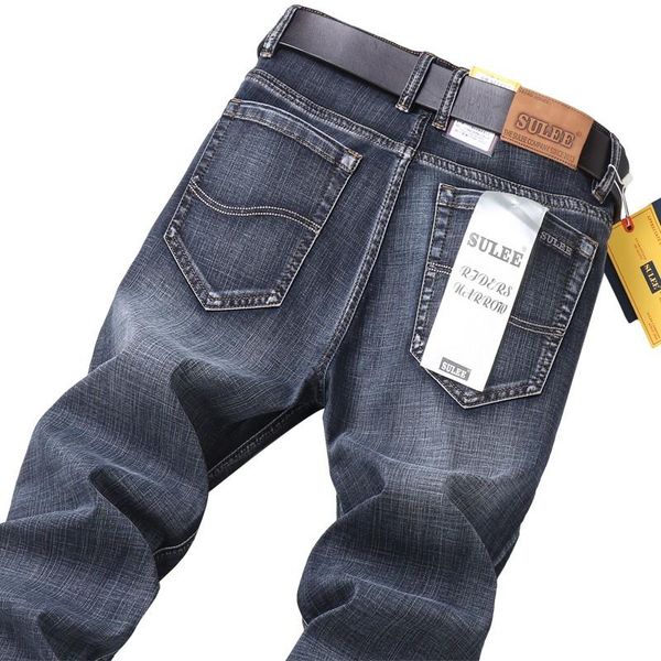 men's jeans 2022 sulee brand business casual cotton stretch denim pants male clothing, Blue
men's jeans 2022 sulee brand business casual cotton stretch denim pants male clothing, Blue