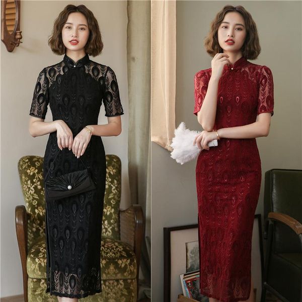 brand 2021 autumn/winter red odey cheongsam retro modified chinese style young lace long dress b402 ethnic clothing
brand 2021 autumn/winter red odey cheongsam retro modified chinese style young lace long dress b402 ethnic clothing