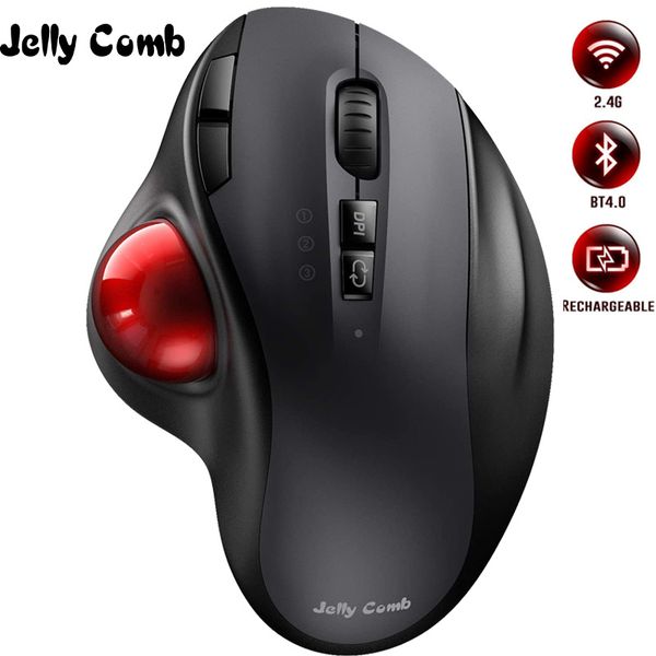 jelly comb bluetooth trackball mouse rechargeable 2.4g usb wireless & bluetooth ergonomic mice for laptablet pc mac android
jelly comb bluetooth trackball mouse rechargeable 2.4g usb wireless & bluetooth ergonomic mice for laptablet pc mac android