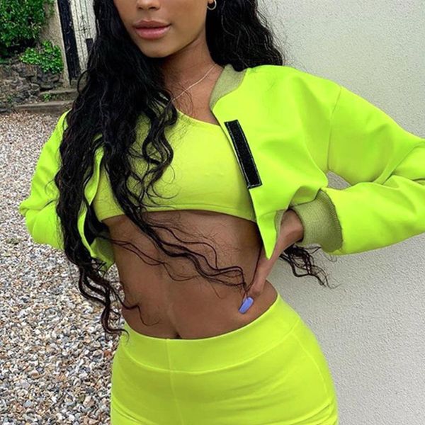 women's jackets spring women 2021 fashion green causal long sleeve o neck short coats autumn slim crop outwear streetwear, Black;brown
women's jackets spring women 2021 fashion green causal long sleeve o neck short coats autumn slim crop outwear streetwear, Black;brown