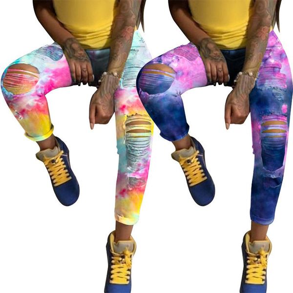 Women's Jeans Wholesale Dropshpping Design Women Tie Dye Print Hole Pencil Sexy Casual High Waist Denim Pants Fashion Trousers, Blue
Women's Jeans Wholesale Dropshpping Design Women Tie Dye Print Hole Pencil Sexy Casual High Waist Denim Pants Fashion Trousers, Blue