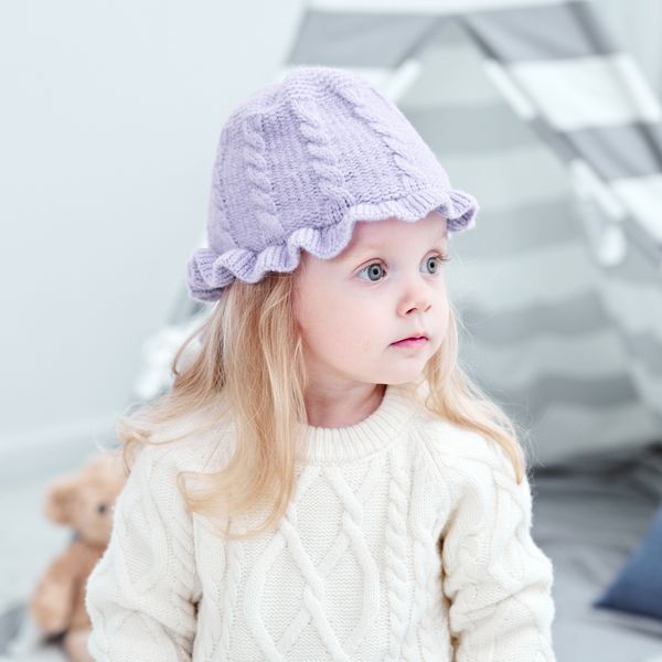 6 colors ins candy color ruffles girl caps winter protect ear warm beanies back chalaza knit infant hats 0-3t, Yellow
6 colors ins candy color ruffles girl caps winter protect ear warm beanies back chalaza knit infant hats 0-3t, Yellow