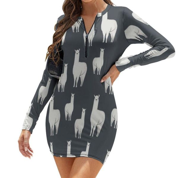 casual dresses llama dress long sleeve spandex girls bodycon day fancy printed one-piece, Black;gray
casual dresses llama dress long sleeve spandex girls bodycon day fancy printed one-piece, Black;gray