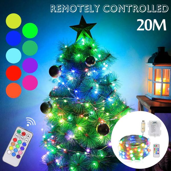 strips rgb color string light led lighting 360 degree luminous point control copper wire fairy garland lamp for christmas tree decor
strips rgb color string light led lighting 360 degree luminous point control copper wire fairy garland lamp for christmas tree decor