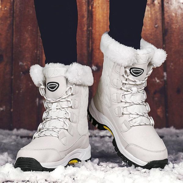 boots winter women's ankle snow women warm thick plush waterproof female wedge suede non-slip lady high, Black
boots winter women's ankle snow women warm thick plush waterproof female wedge suede non-slip lady high, Black