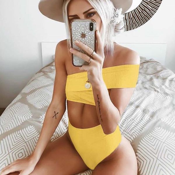 bikinis set one-shoulder bandeau high-waist bikini yellow female swimwear beach bathing suit women brazilian girl swimming
bikinis set one-shoulder bandeau high-waist bikini yellow female swimwear beach bathing suit women brazilian girl swimming