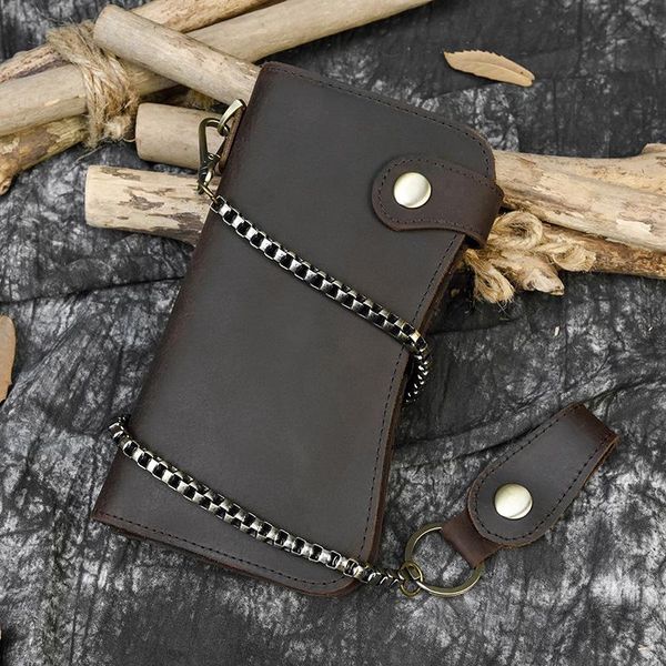 men's wallet leather chain restoring ancient ways double fold long snapper card holder zipper coin pocket wallets, Red;black
men's wallet leather chain restoring ancient ways double fold long snapper card holder zipper coin pocket wallets, Red;black