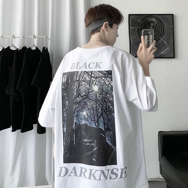 men's t-shirts hybskr black darknse printed oversized fashion men shirt hip hop streetwear male short sleeve t couple casual clothing, White;black
men's t-shirts hybskr black darknse printed oversized fashion men shirt hip hop streetwear male short sleeve t couple casual clothing, White;black