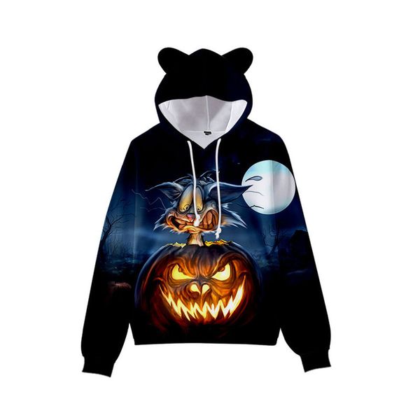 pumpkin print cute boy girl clothes hooded 3d printing hooded sweater autumn early winter ears hooded pullover, Black
pumpkin print cute boy girl clothes hooded 3d printing hooded sweater autumn early winter ears hooded pullover, Black