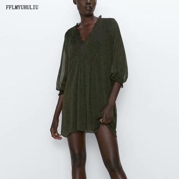 casual dresses autumn fashion ladies chiffon dress v-neck ruffled long-sleeved black print loose short, Black;gray
casual dresses autumn fashion ladies chiffon dress v-neck ruffled long-sleeved black print loose short, Black;gray