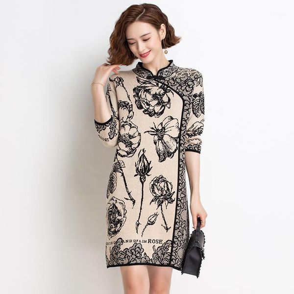 women floral sweater elegant butterfly collar knit dress female sweaters pullovers women's, White;black
women floral sweater elegant butterfly collar knit dress female sweaters pullovers women's, White;black