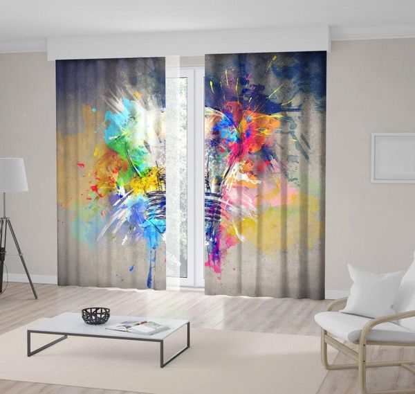 curtain & drapes light bulb on paint splashes grunge background colours of life modern artwork gray blue yellow
curtain & drapes light bulb on paint splashes grunge background colours of life modern artwork gray blue yellow