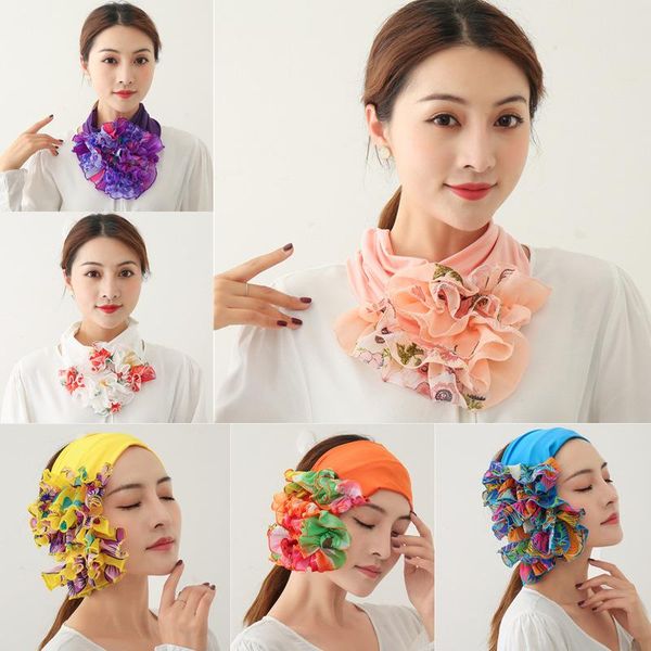 womens floral ring neck scarf chiffon collar tie luxury flower printed headband muslim turban solid lady office neckerchief scarves, Blue;gray
womens floral ring neck scarf chiffon collar tie luxury flower printed headband muslim turban solid lady office neckerchief scarves, Blue;gray