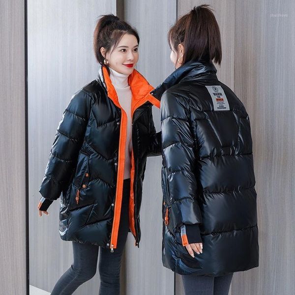 women's down & parkas 2021 winter jacket women female stand collar thick loose casual cotton padded warm coat clothing x633, Black
women's down & parkas 2021 winter jacket women female stand collar thick loose casual cotton padded warm coat clothing x633, Black