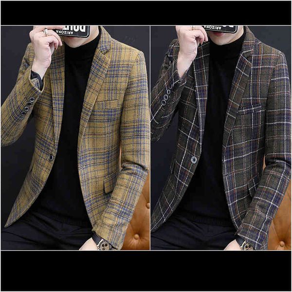 men's suits & blazers 20 autumn and winter of chess men fashion casual youth suit single jacket top, White;black
men's suits & blazers 20 autumn and winter of chess men fashion casual youth suit single jacket top, White;black