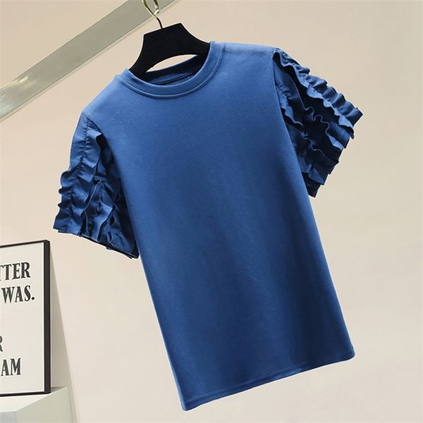 women's t-shirt fashion patchwork ruffles short sleeve cotton t shirts women korean edible tree fungus baggy loose white black wom
women's t-shirt fashion patchwork ruffles short sleeve cotton t shirts women korean edible tree fungus baggy loose white black wom