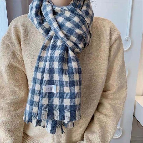 autumn and winter new chessboard scarf english plaid imitation cashmere warm men's women's shawl bib, Blue;black
autumn and winter new chessboard scarf english plaid imitation cashmere warm men's women's shawl bib, Blue;black