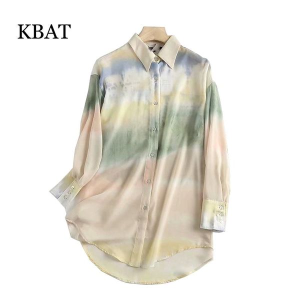 women's blouses & shirts kbat 2021 tie dye shirt summer loose long sleeve woman clothing vintage casual female, White
women's blouses & shirts kbat 2021 tie dye shirt summer loose long sleeve woman clothing vintage casual female, White