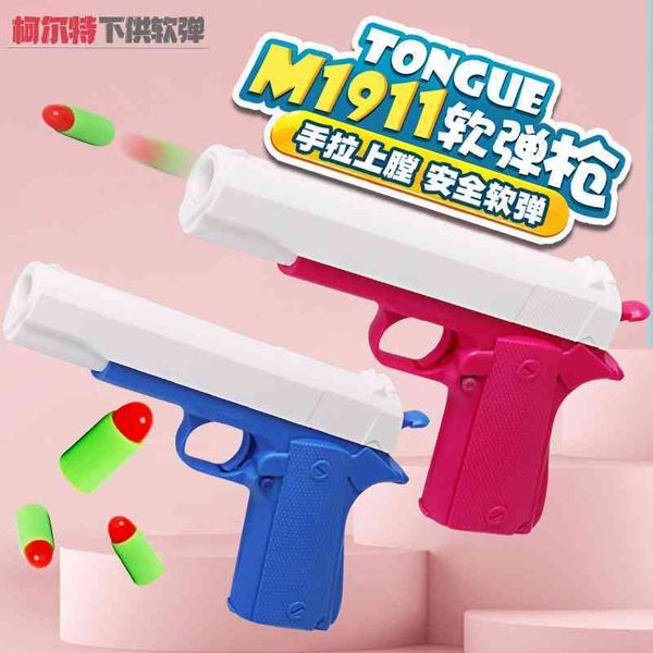 colt gun two person battle simulation semi-automatic pistol glock soft bullet rubber children's toy
colt gun two person battle simulation semi-automatic pistol glock soft bullet rubber children's toy